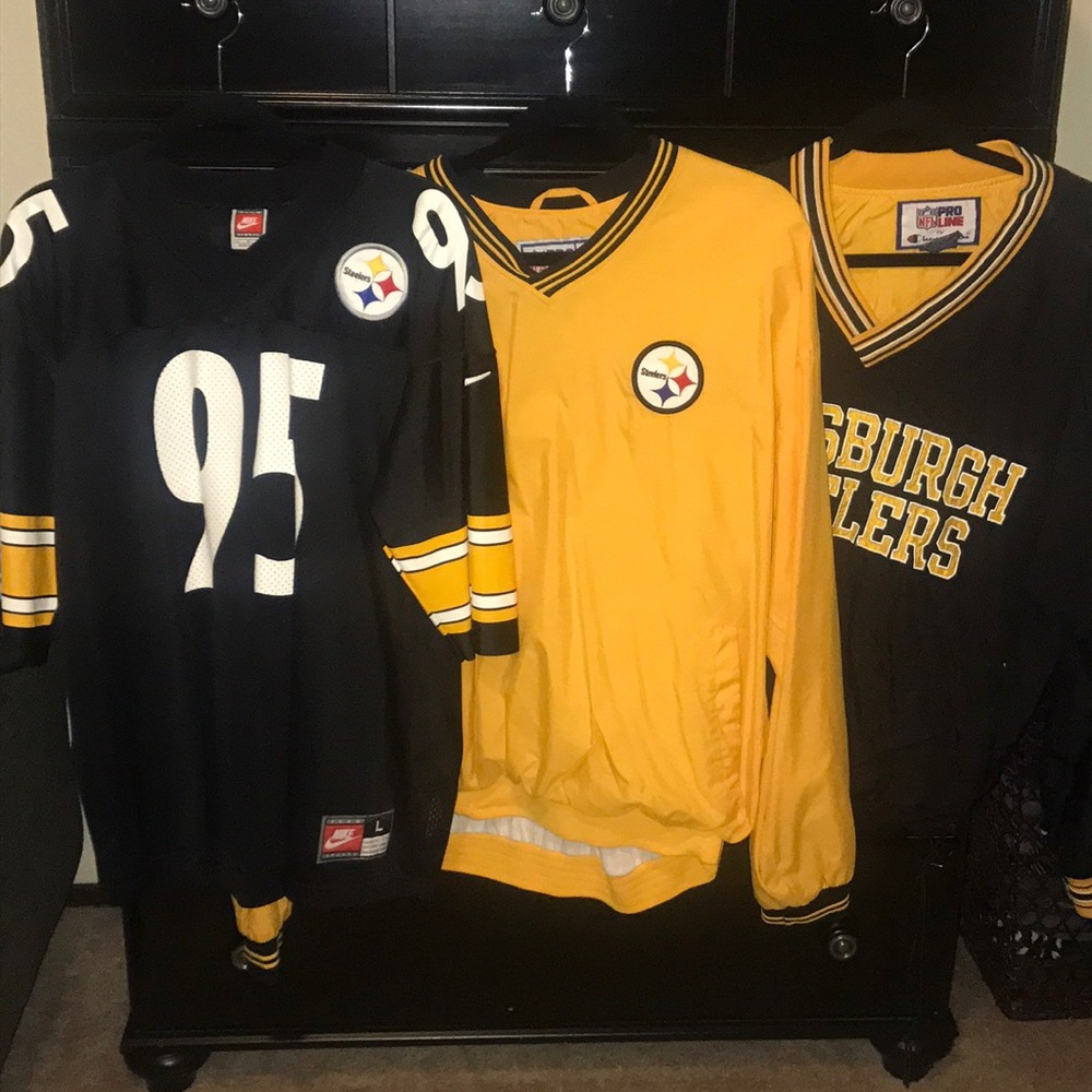 *bundle* MENS STEELERS JERSEY AND WINDBREAKERS